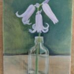 Wilde hyacint in flesje - olie - 12x16
